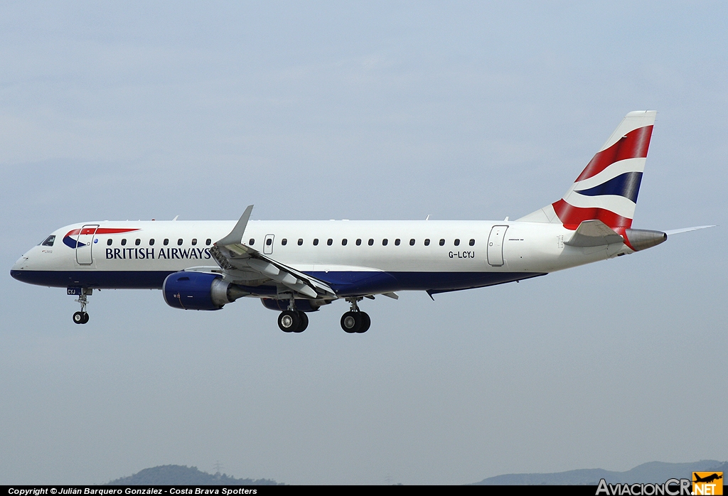 G-LCYJ - Embraer ERJ-190-100AR - British Airways