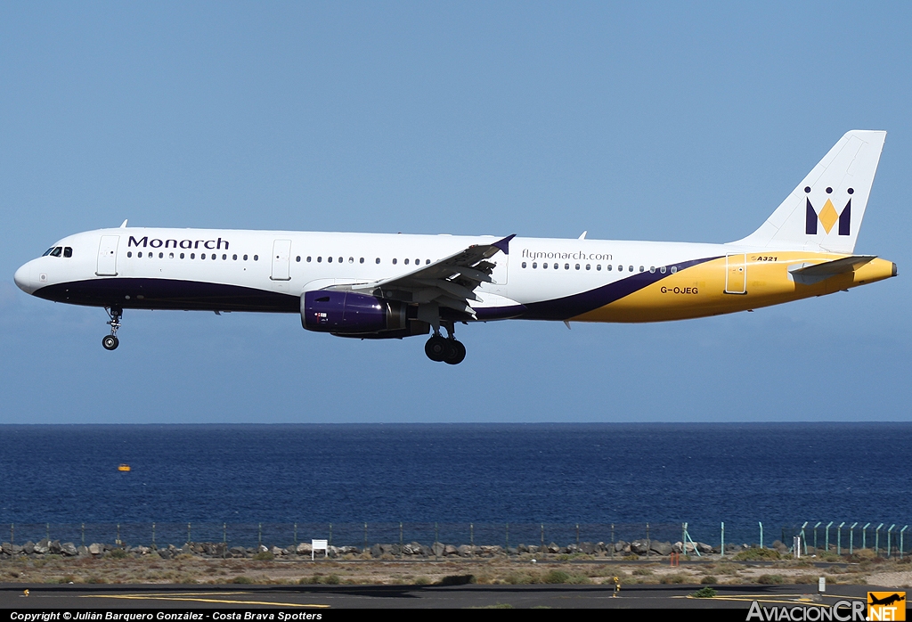 G-OJEG - Airbus A321-231 - Monarch Airlines