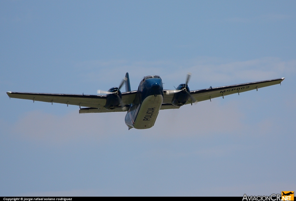 MSP002 - De Havilland Canada C-7A Caribou - Ministerio de Seguridad Pública - Costa Rica