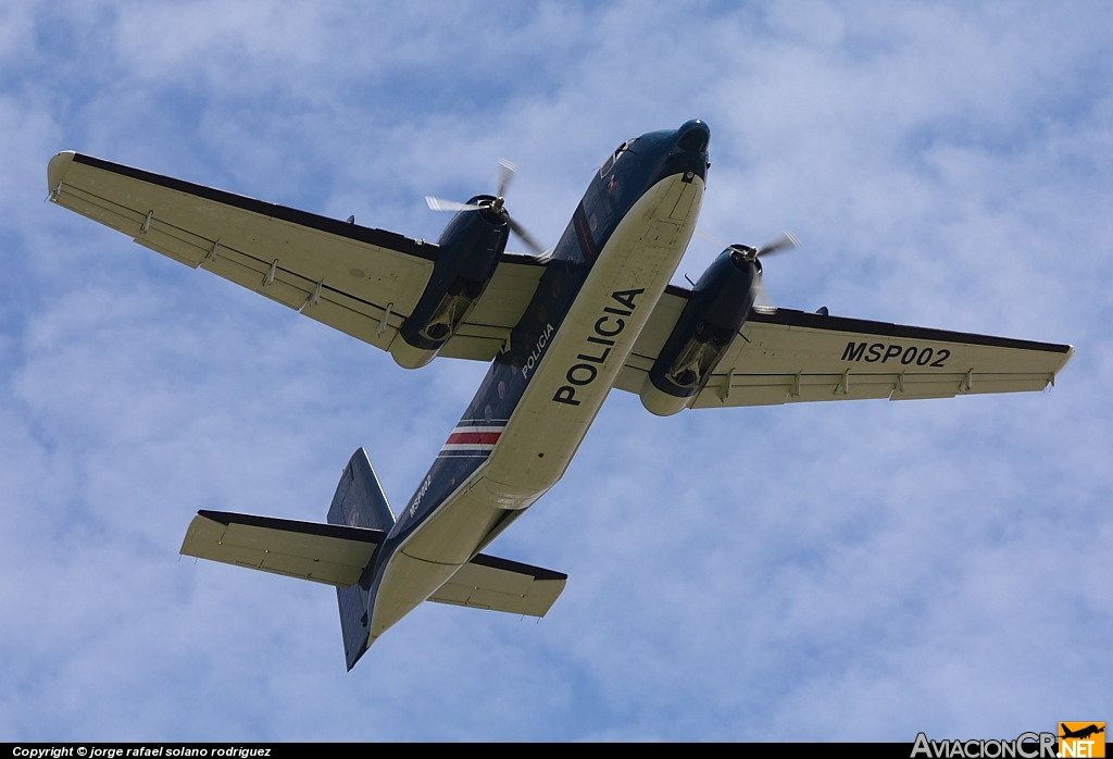 MSP002 - De Havilland Canada C-7A Caribou - Ministerio de Seguridad Pública - Costa Rica