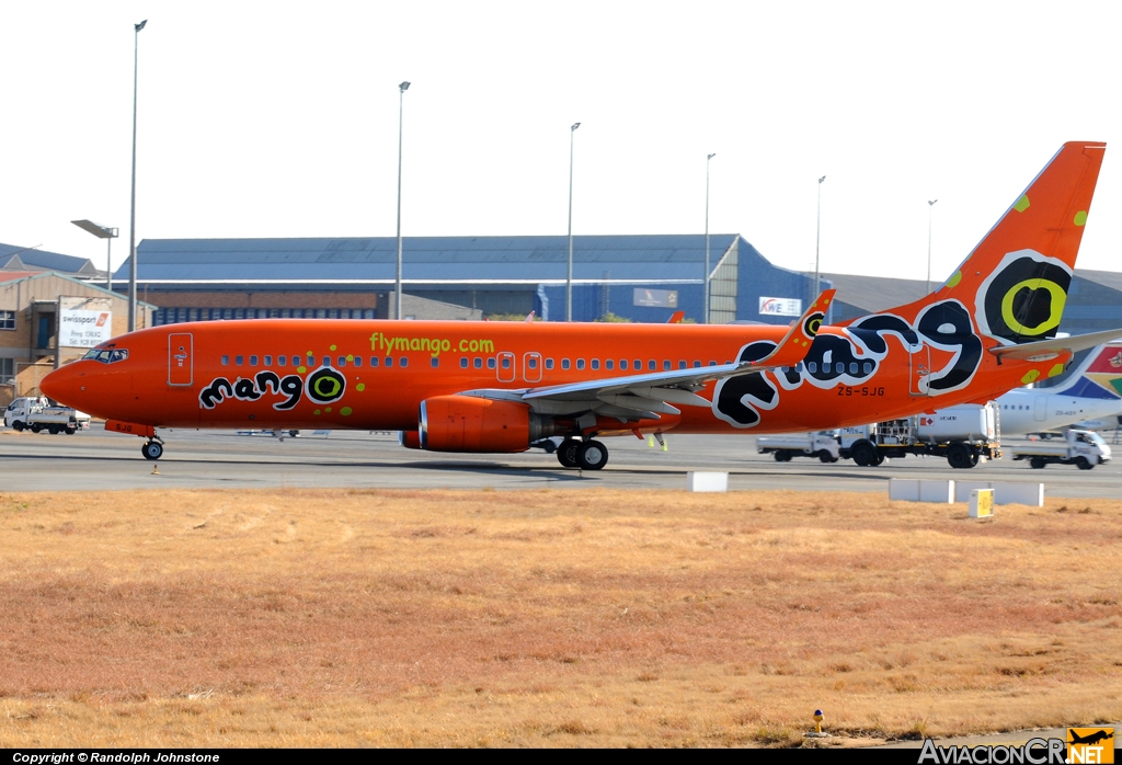 ZS-SJG - Boeing 737-8BG - Mango