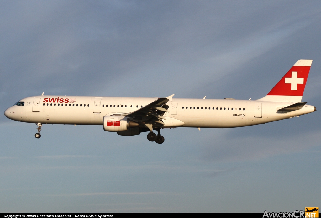 HB-IOD - Airbus A321-111 - Swiss International Air Lines