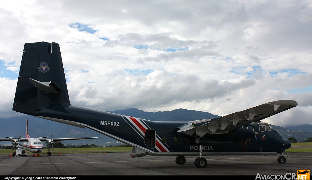 MSP002 - De Havilland Canada C-7A Caribou - Ministerio de Seguridad Pública - Costa Rica