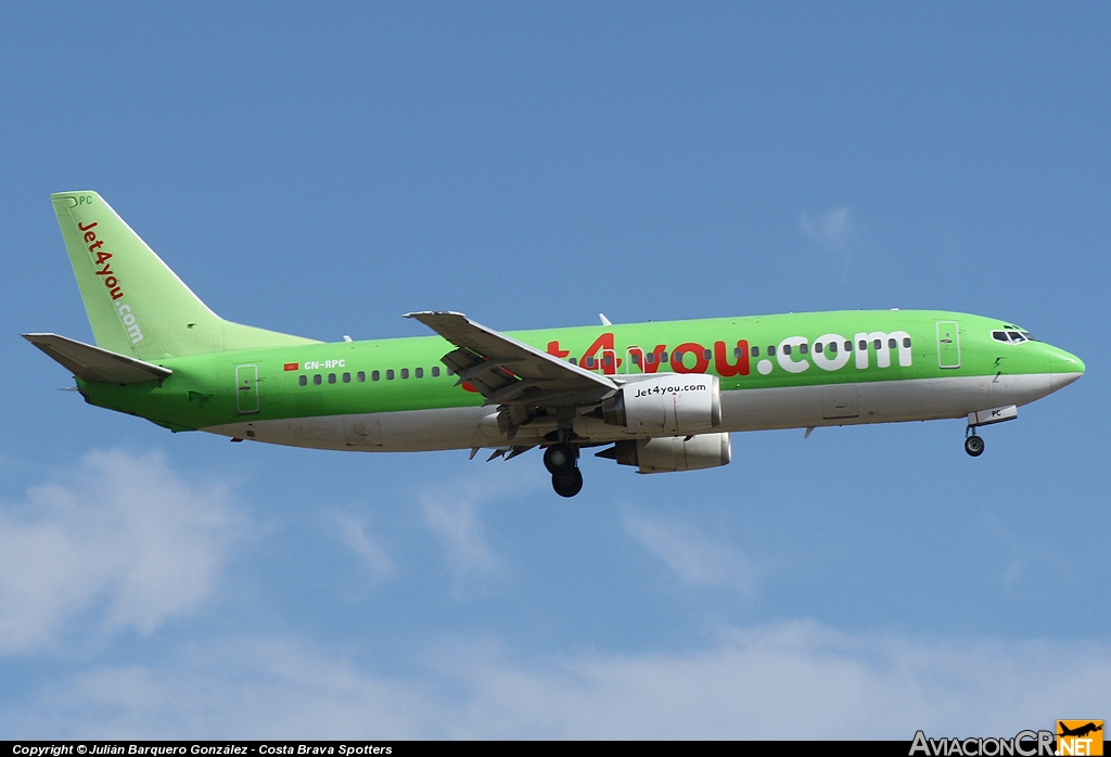 CN-RPC - Boeing 737-4K5 - Jet4You