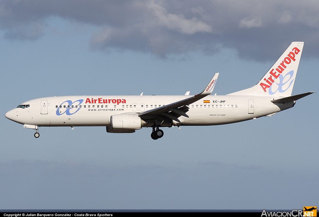 EC-JNF - Boeing 737-85P - Air Europa