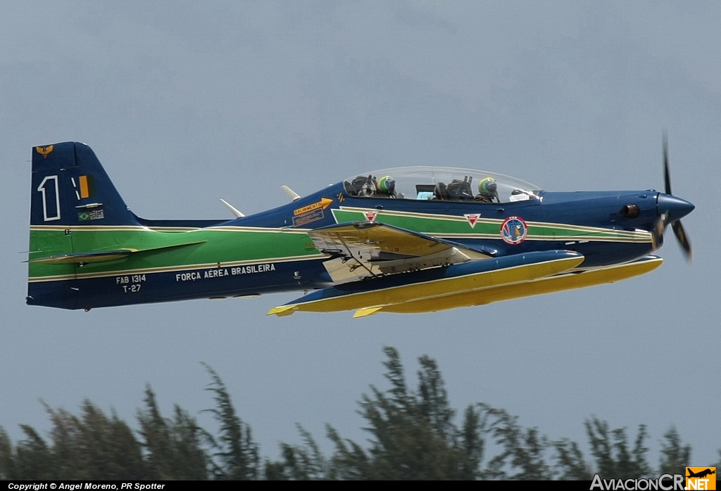 FAB1314 - Embraer T-27 Tucano - Fuerza Aérea Brasileña