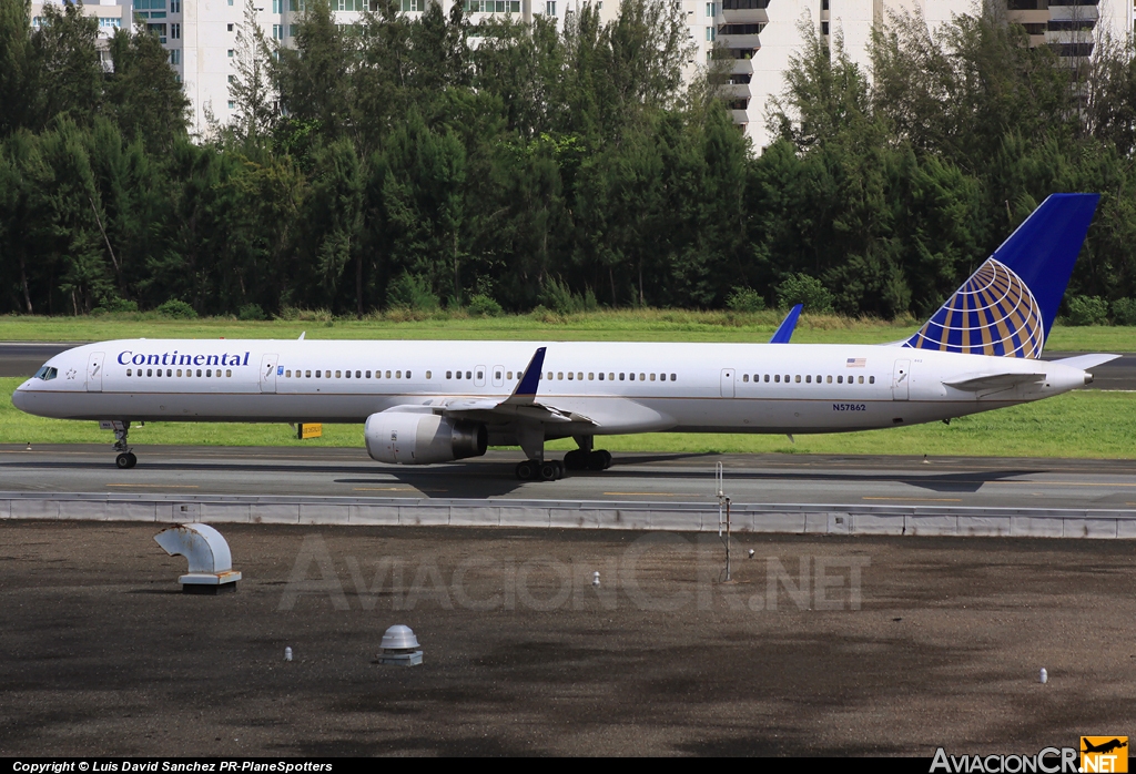 N57862 - Boeing 757-33N - Continental Airlines