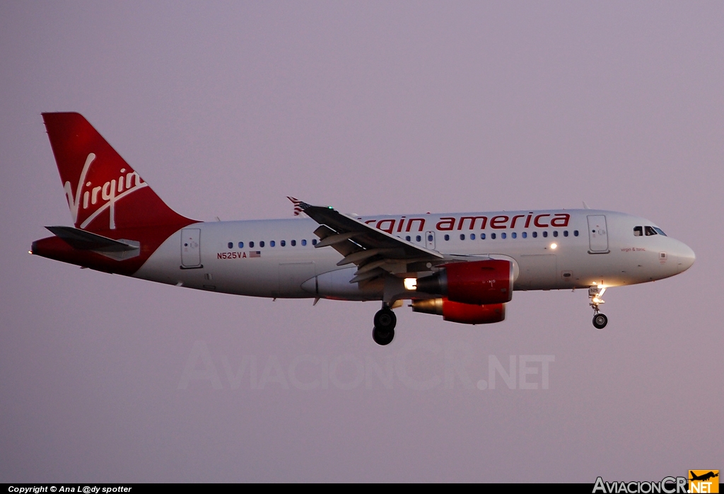 N525VA - Airbus A319-112 - Virgin America