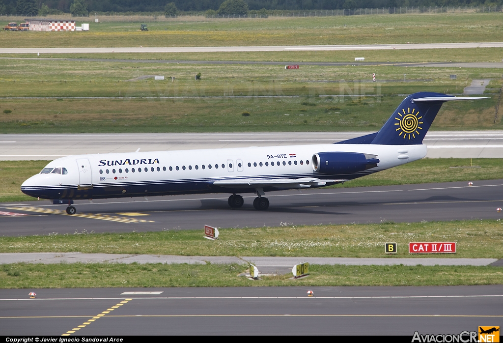 9A-BTE - Fokker 100 (F-28-0100) - SunAdria (Trade Air)