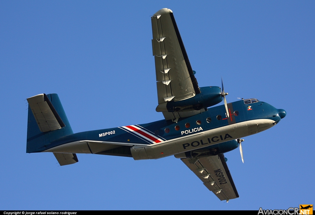 MSP002 - De Havilland Canada C-7A Caribou - Ministerio de Seguridad Pública - Costa Rica