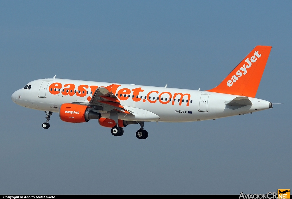 G-EZFE - Airbus A319-111 - EasyJet Airline