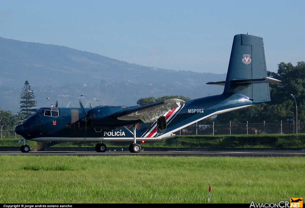 MSP002 - De Havilland Canada C-7A Caribou - Ministerio de Seguridad Pública - Costa Rica