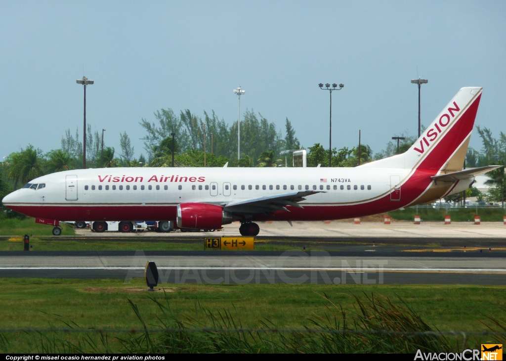 N743VA - Boeing 737-408 - Vision Airlines