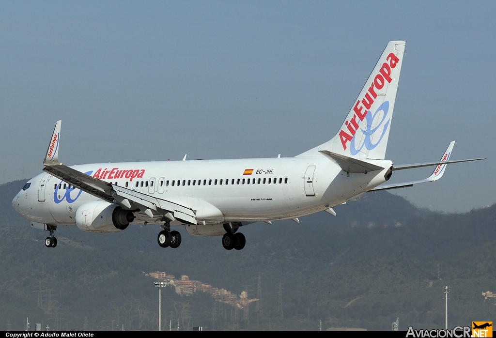 EC-JHL - Boeing 737-85P - Air Europa