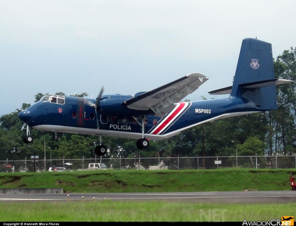 MSP002 - De Havilland Canada C-7A Caribou - Ministerio de Seguridad Pública - Costa Rica