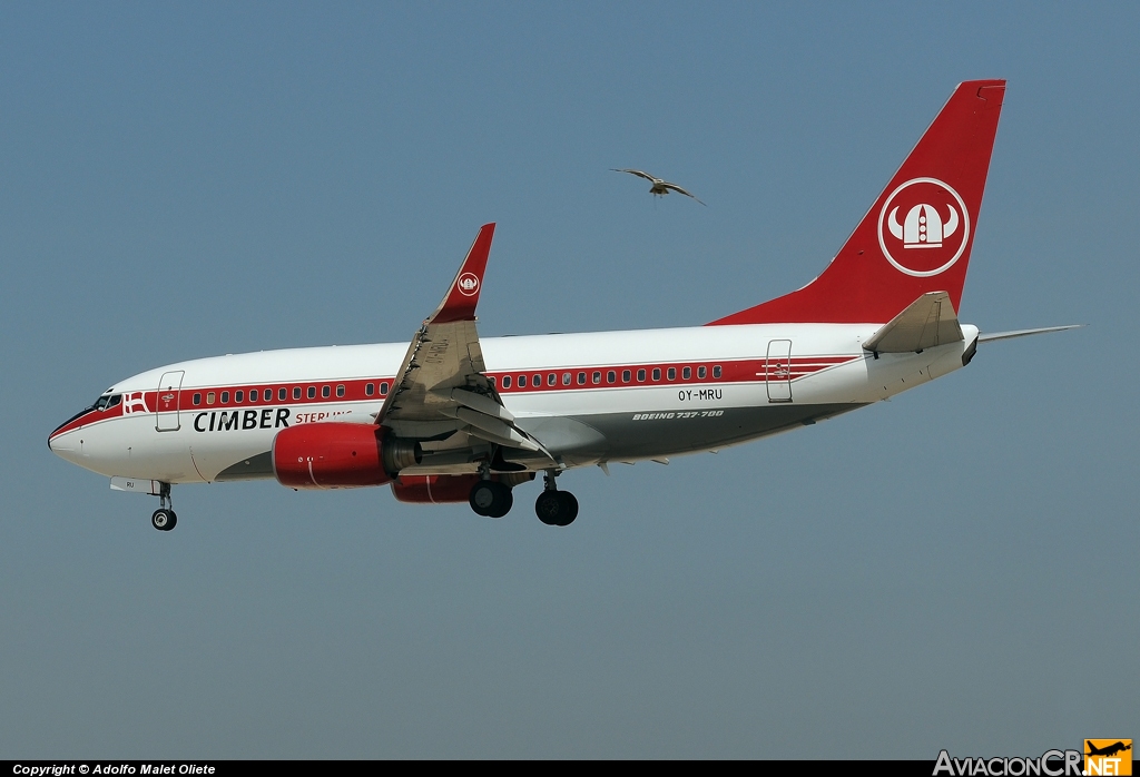 OY-MRU - Boeing 737-73S - Cimber Sterling Airlines