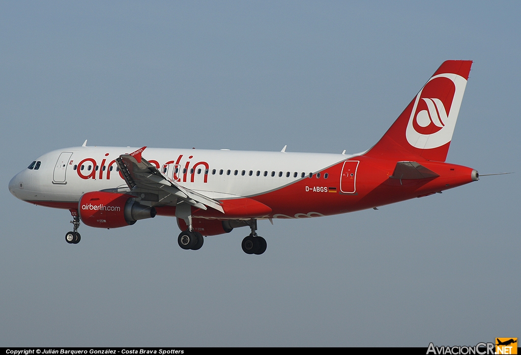 D-ABGS - Airbus A319-112 - Air Berlin