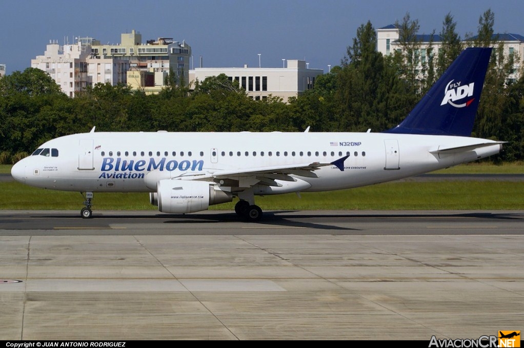 N320NP - Airbus A319-112 - Blue Moon Aviation