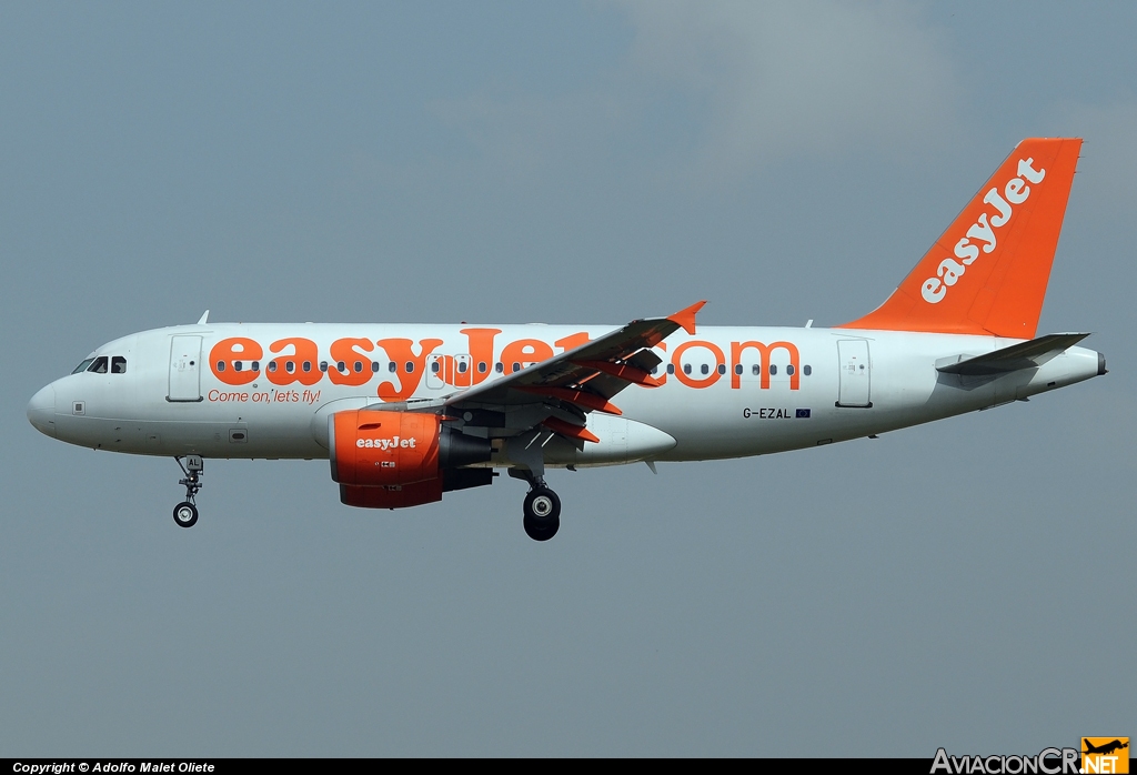 G-EZAL - Airbus A319-111 - EasyJet Airline