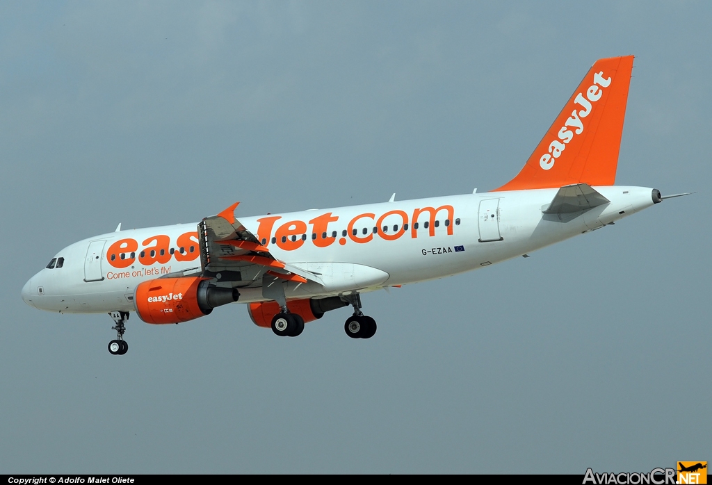 G-EZAA - Airbus A319-111 - EasyJet Airline