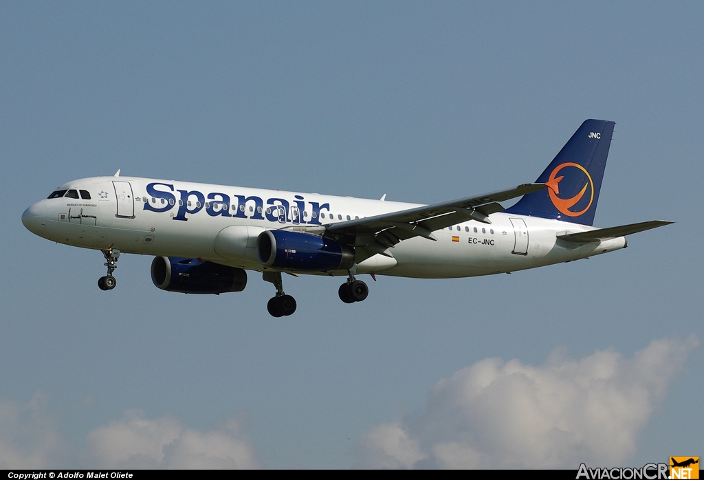 EC-JNC - Airbus A320-232 - Spanair