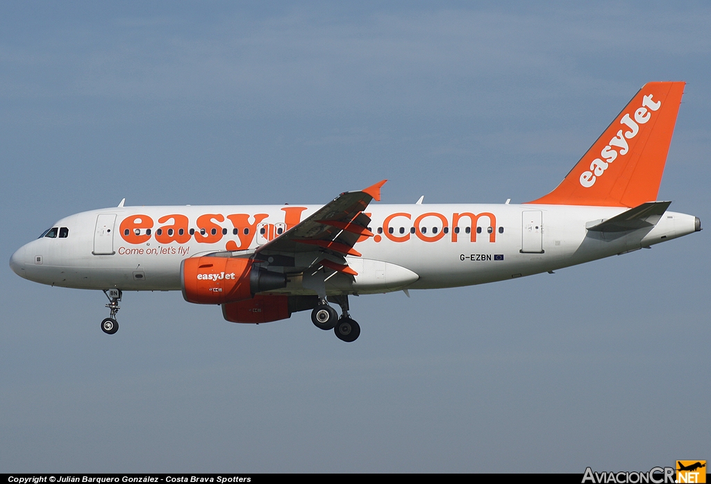 G-EZBN - Airbus A319-111 - EasyJet Airline