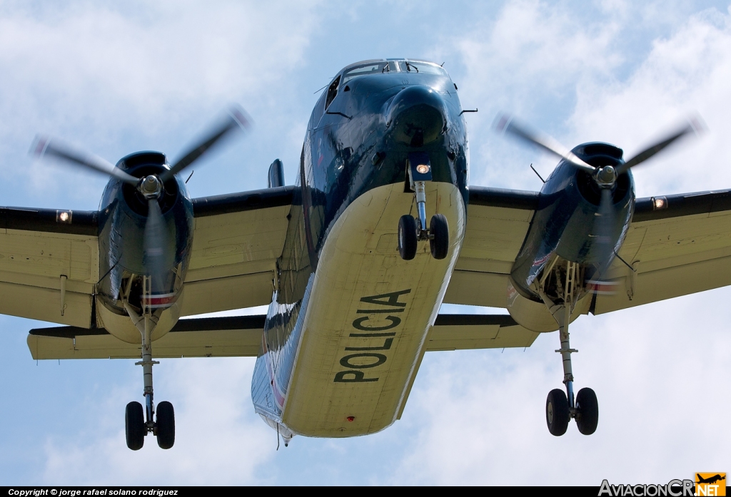 MSP002 - De Havilland Canada C-7A Caribou - Ministerio de Seguridad Pública - Costa Rica