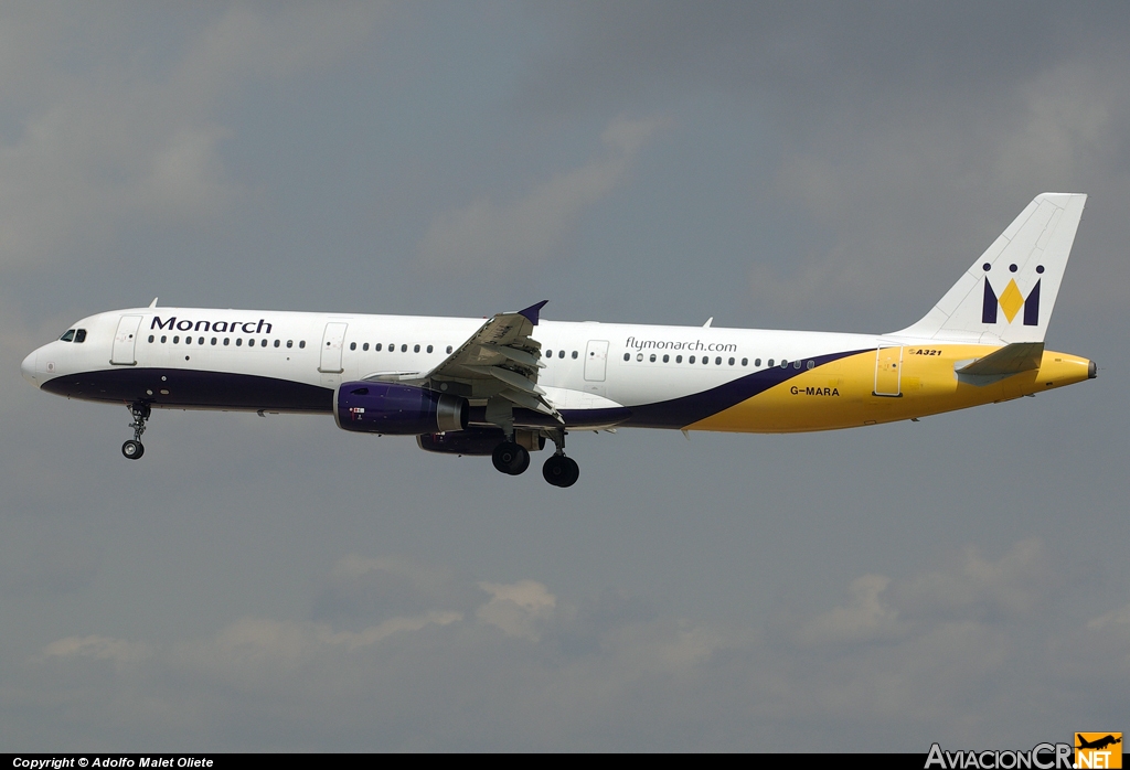 G-MARA - Airbus A321-231 - Monarch Airlines