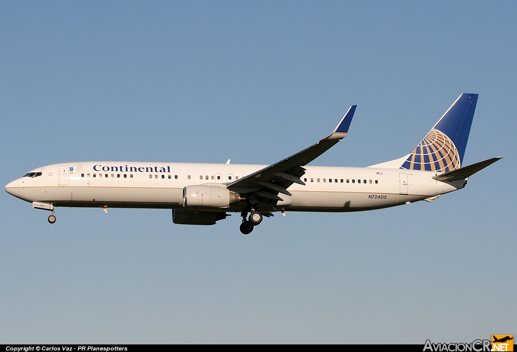 N72405 - Boeing 737-900 - Continental Airlines