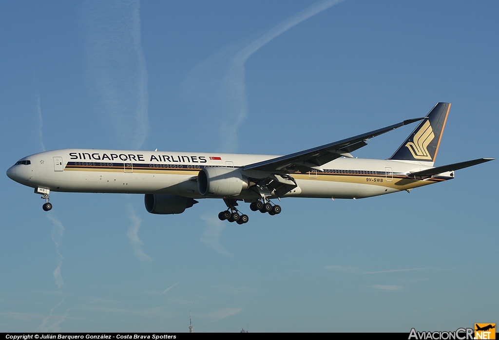 9V-SWB - Boeing 777-312/ER - Singapore Airlines