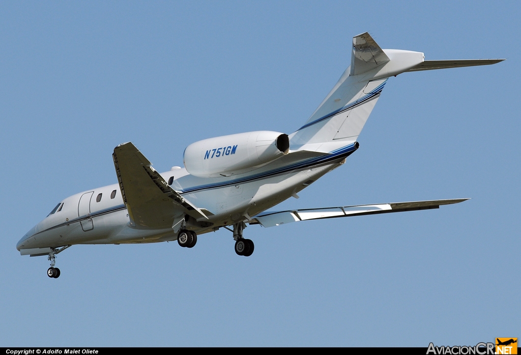 N751GM - Cessna 750 Citation X - Privado