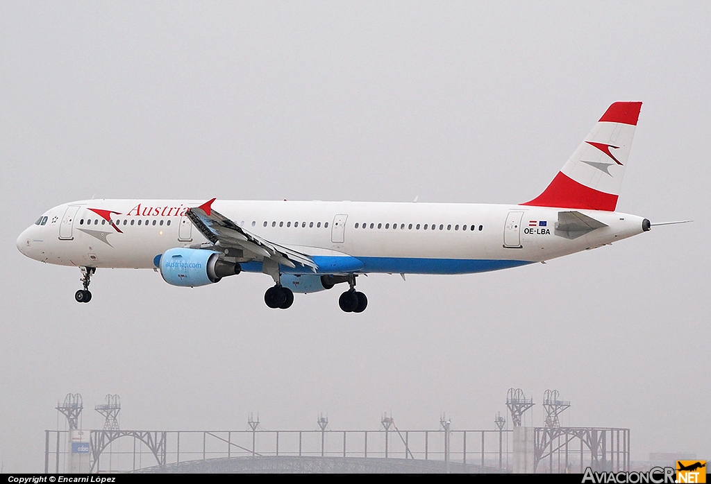 OE-LBA - Airbus A321-111 - Austrian Airlines