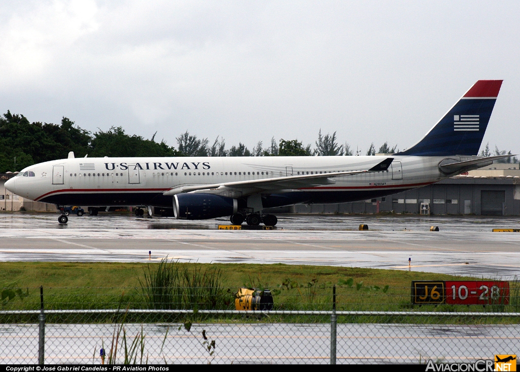 N280AY - Airbus A330-243 - US Airways