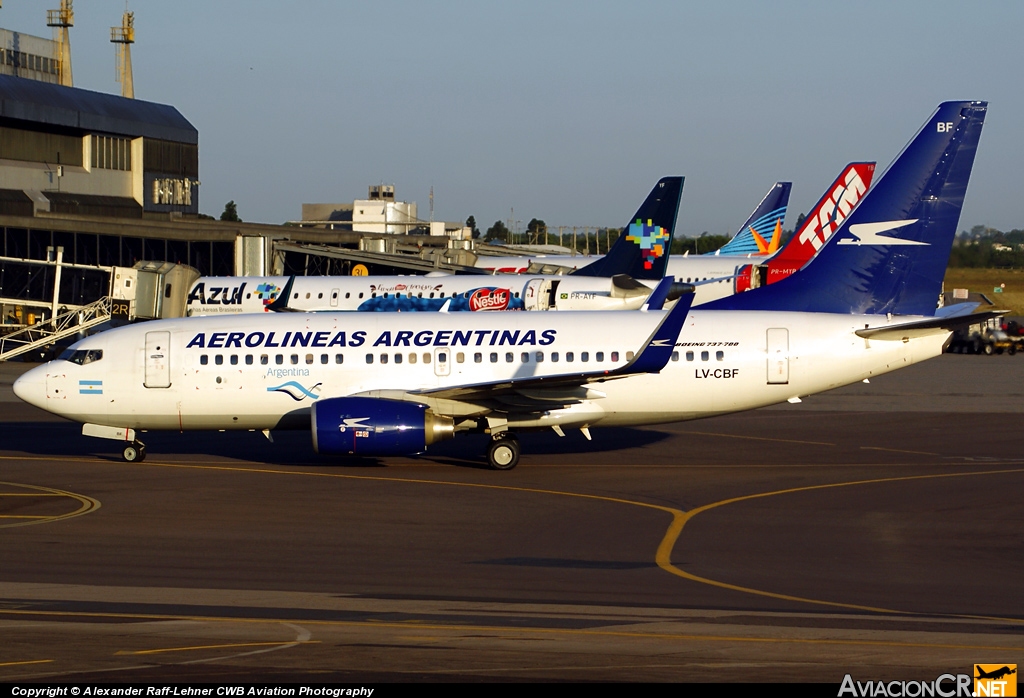 LV-CBF - Boeing 737-76N - Aerolineas Argentinas