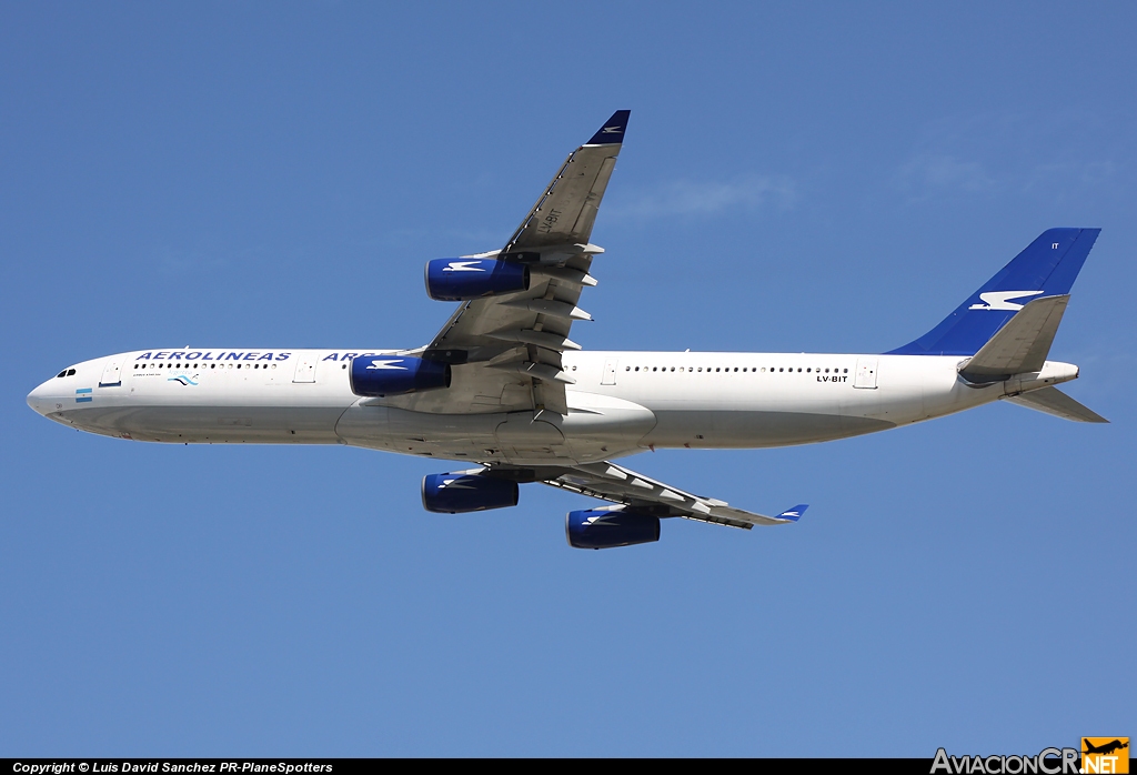 LV-BIT - Airbus A340-313 - Aerolineas Argentinas