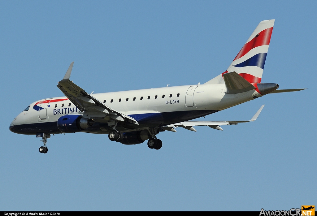 G-LCYH - Embraer ERJ-170-100ST - British Airways