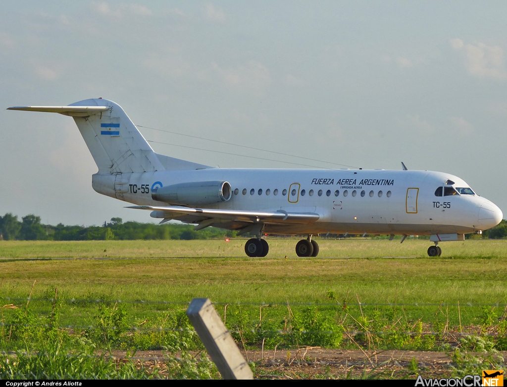 TC-55 - Fokker F-28-1000C Fellowship - Fuerza Aerea Argentina