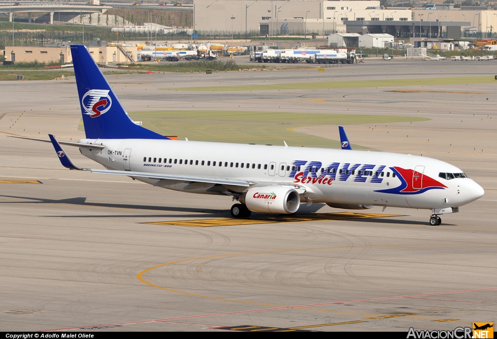 OK-TVN - Boeing 737-8BK - Travel Air