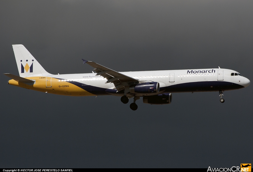 G-OZBG - Airbus A321-231 - Monarch Airlines