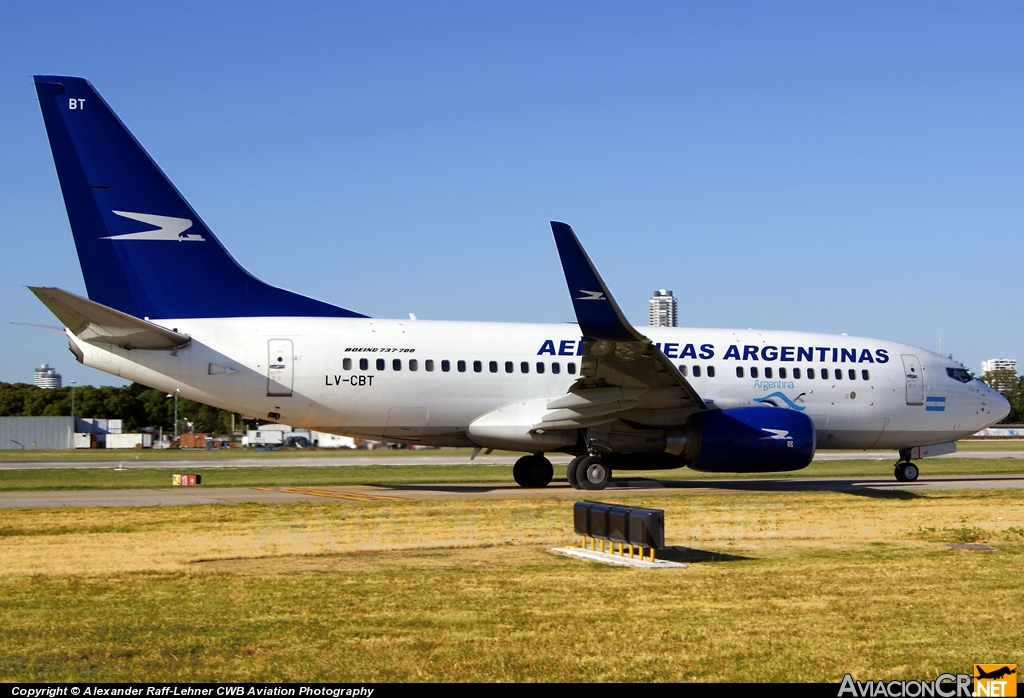 LV-CBT - Boeing 737-76D - Aerolineas Argentinas
