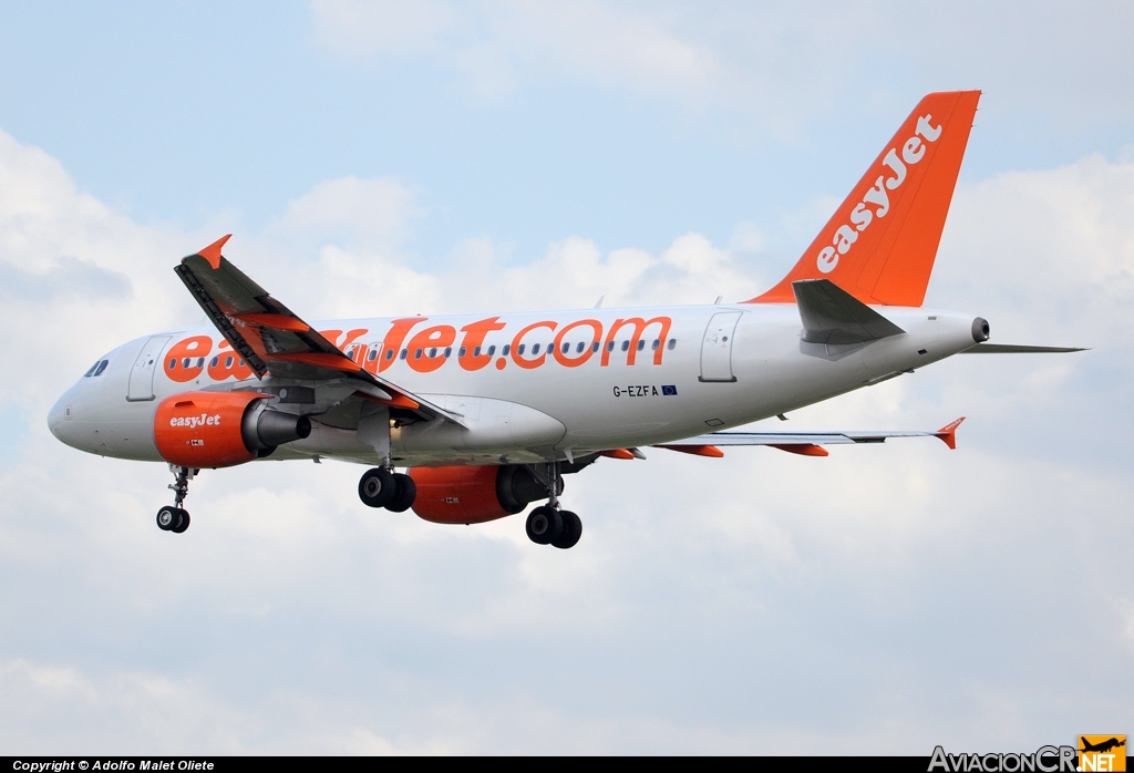 G-EZFA - Airbus A319-111 - EasyJet Airline