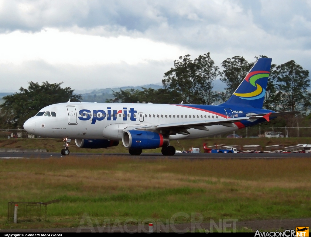 N534NK - Airbus A319-132 - Spirit