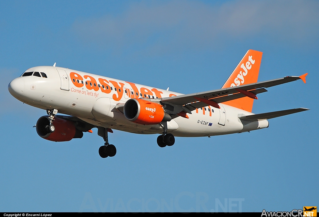 G-EZAF - Airbus A319-111 - EasyJet Airlines