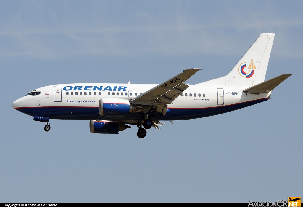 VP-BPE - Boeing 737-5H6 - Orenair