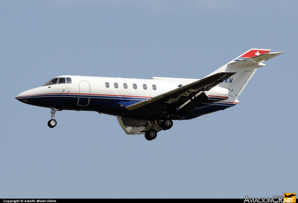 HB-VKW - British Aerospace BAe 125-700B - Privado