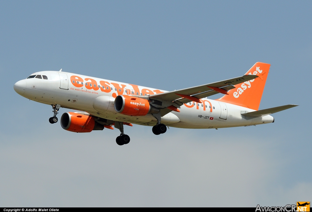 HB-JZT - Airbus A319-111 - EasyJet Airline