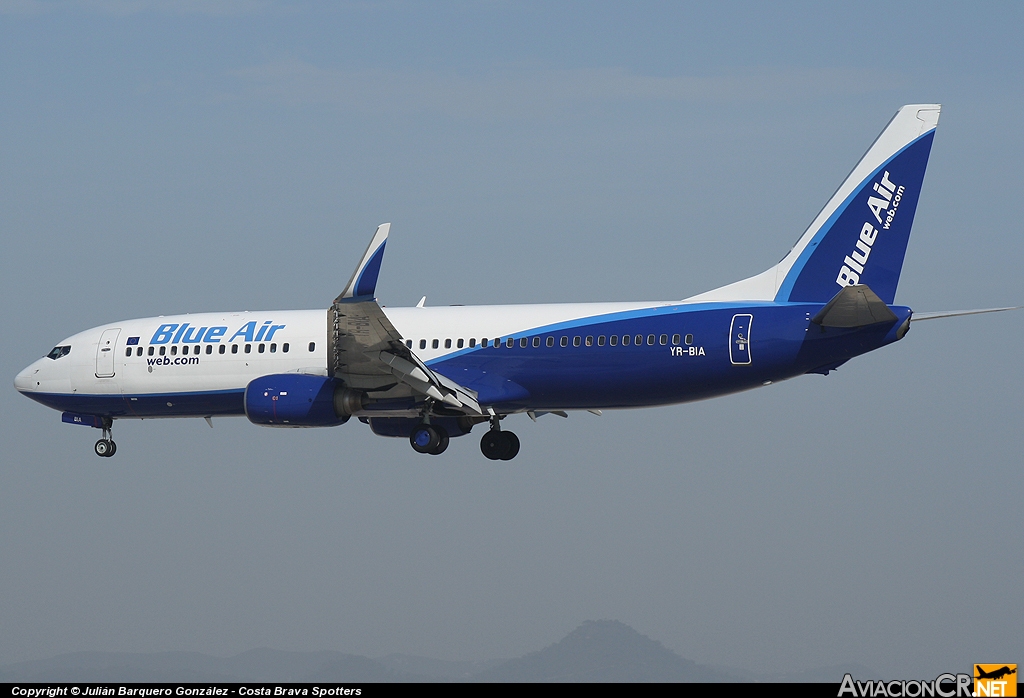 YR-BIA - Boeing 737-8AS - Blue Air