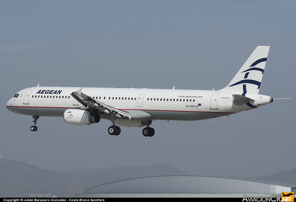 SX-DVP - Airbus A321-231 - Aegean Airlines