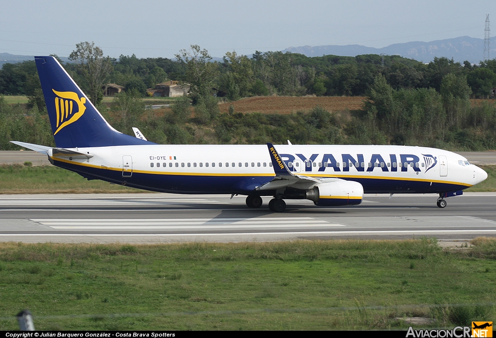 EI-DYE - Boeing 737-8AS - Ryanair