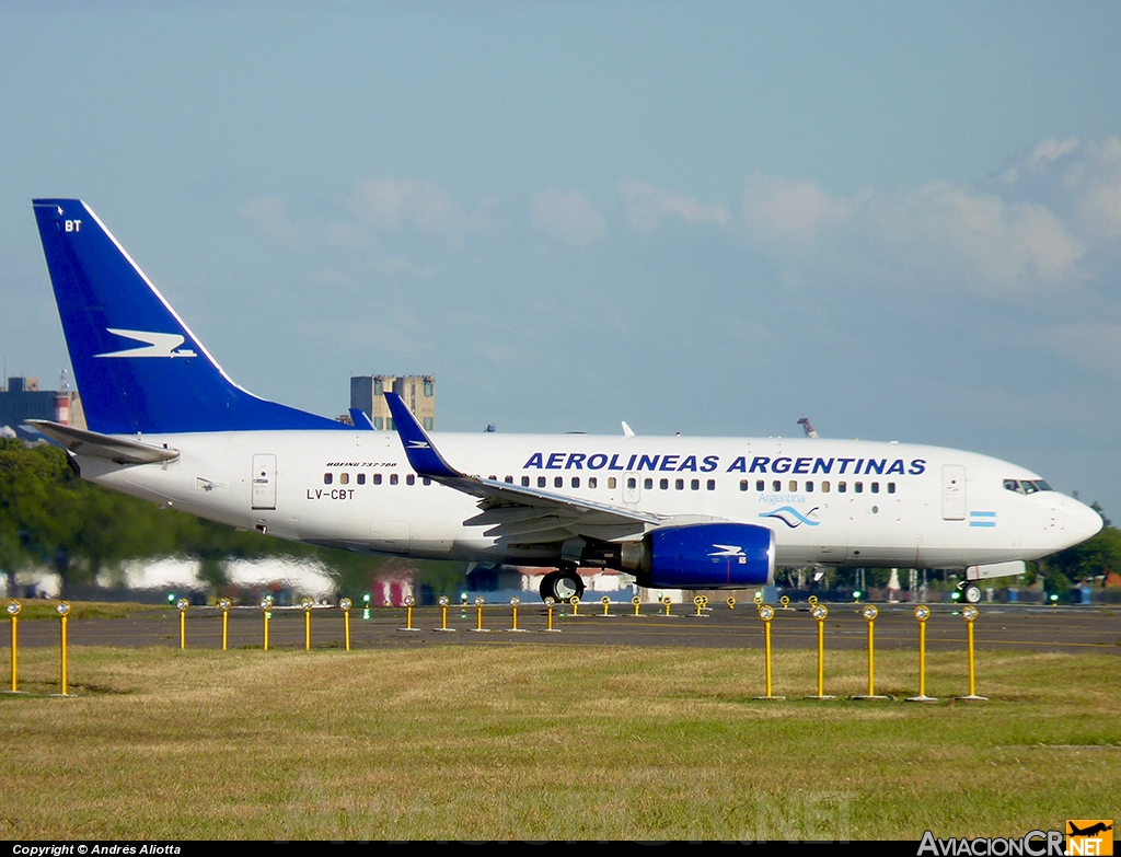 LV-CBT - Boeing 737-76D - Aerolineas Argentinas